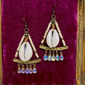 Cowrie shell earrings